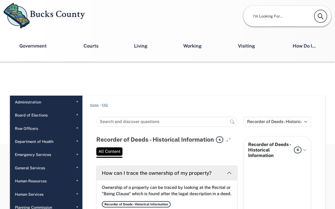 Lower Southampton Township previous residents historical deed guidance