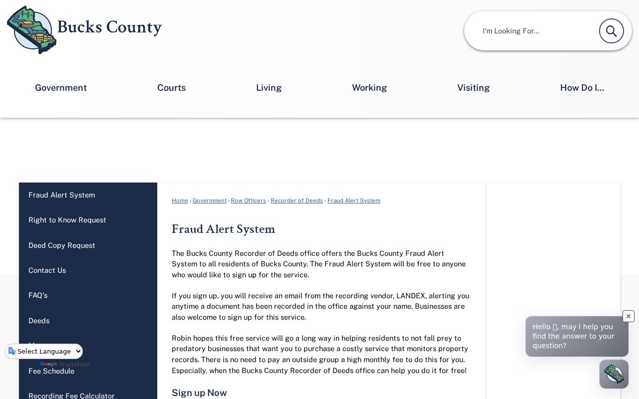 Lower Southampton Township residents directory Bucks County Fraud Alert System