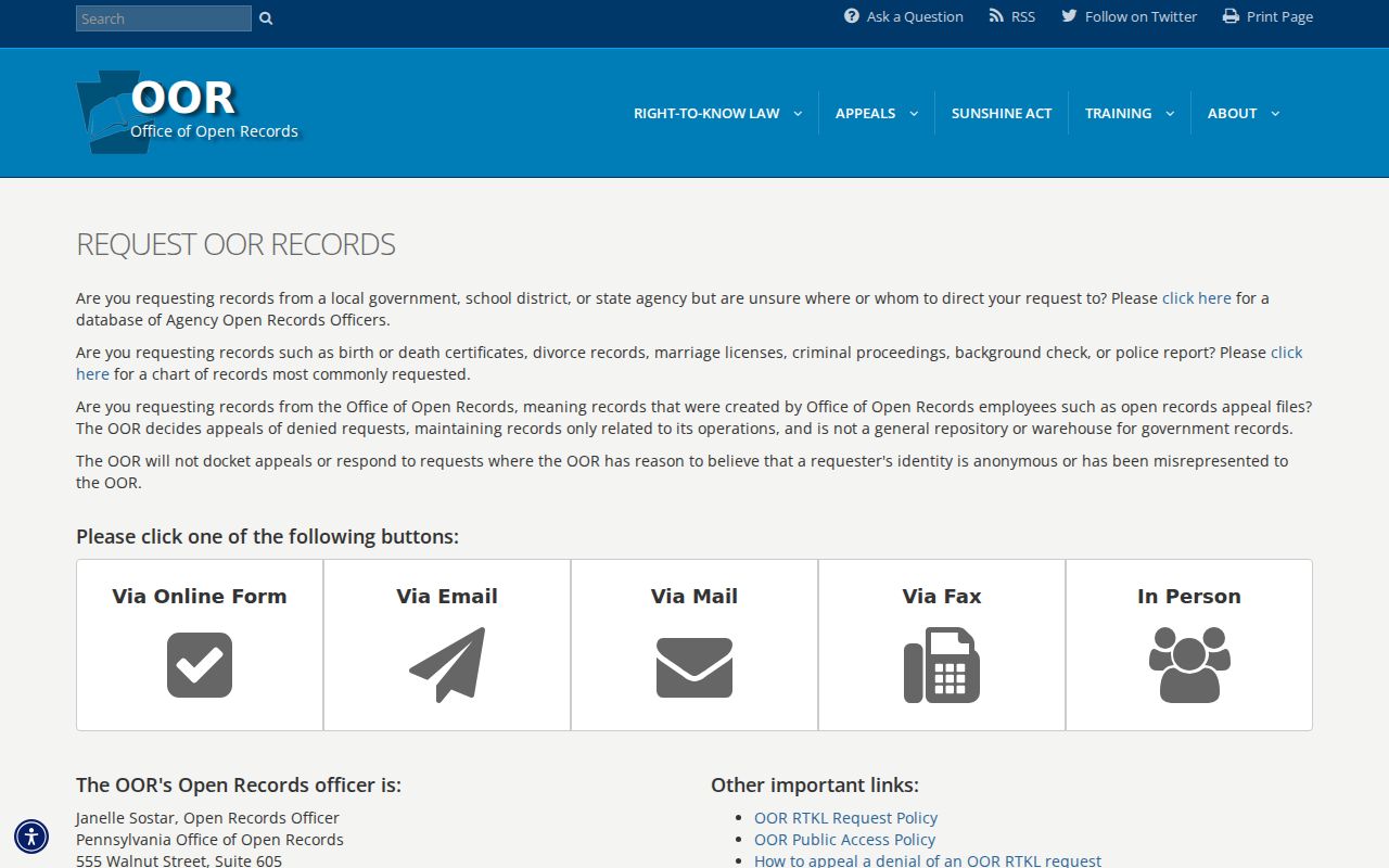 Lower Southampton Township residents directory Pennsylvania public records request screen