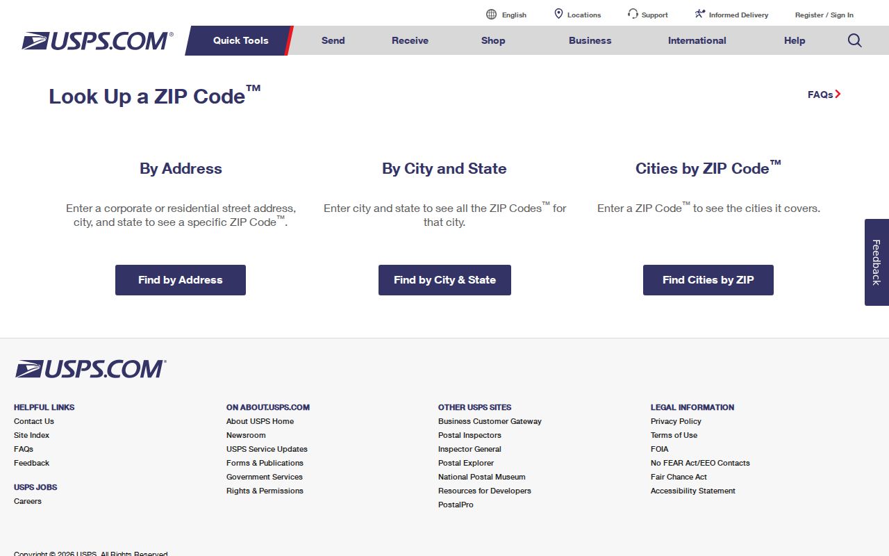 Lower Southampton Township ZIP code directory USPS address verification